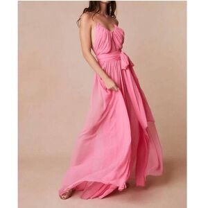LoveShackFancy ZAMIA DRESS IN PINK DAIQUIRI